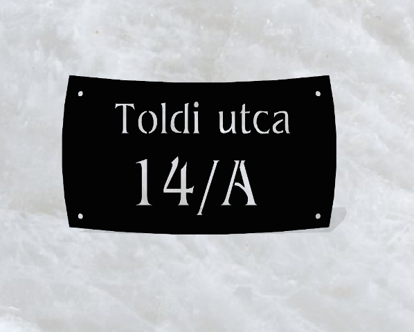 Klasszikus házszámtábla