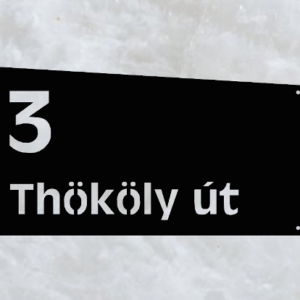 Házszámtábla klasszikus