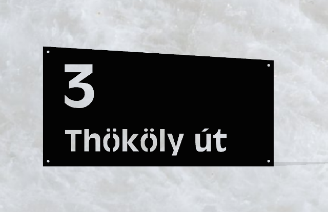 Klasszikus házszámtábla