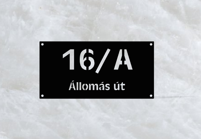 Klasszikus házszámtábla