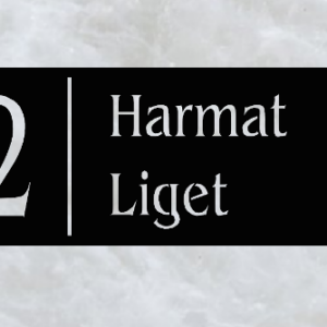 Modern házszámtábla