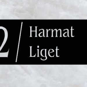 Modern házszámtábla