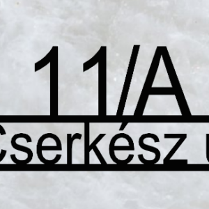 Ovál házszámtábla