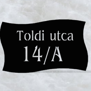 Zászlós házszámtábla