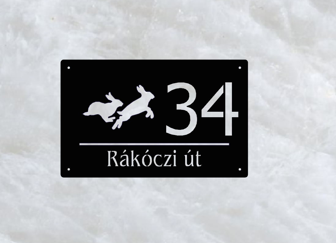 Nyúl házszámtábla
