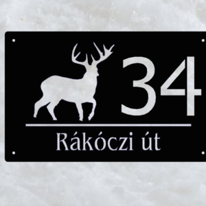 Házszámtábla vadász