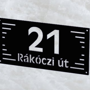 Design házszámtábla
