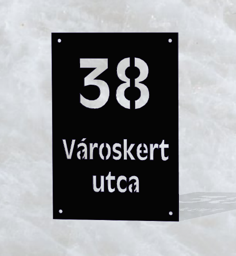 Klasszikus házszámtábla