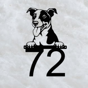 Terrier házszámtábla