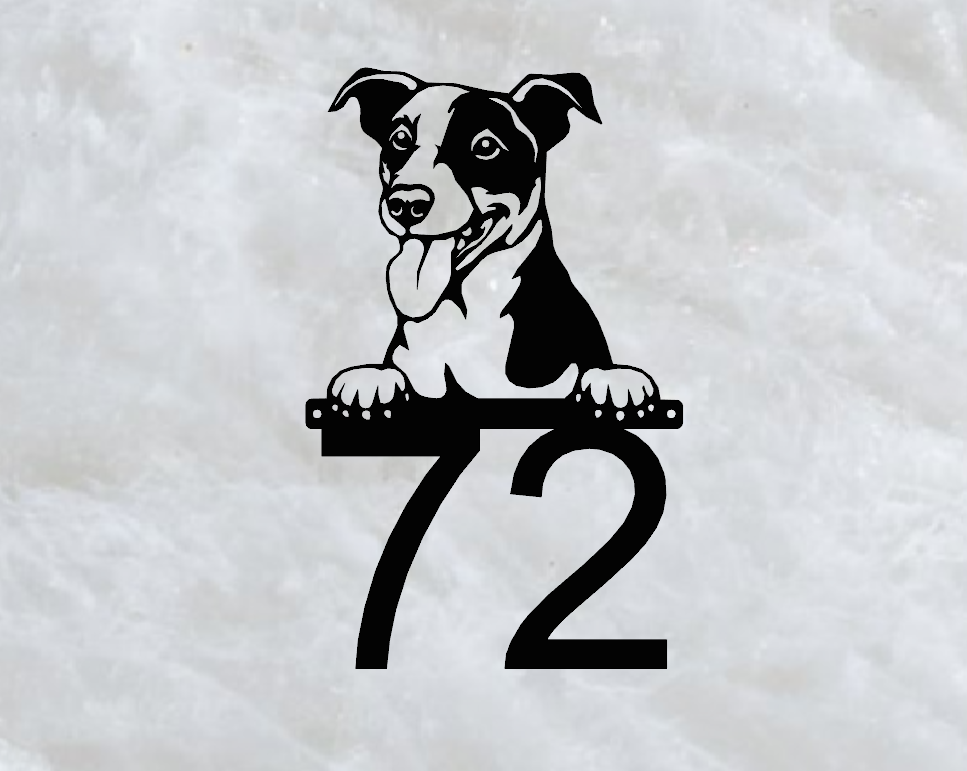 Terrier házszámtábla