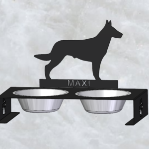 Malinois kutyatál tartó