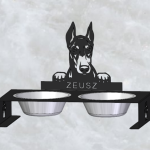 Dobermann kutyatál tartó