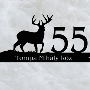 Szarvas házszámtábla