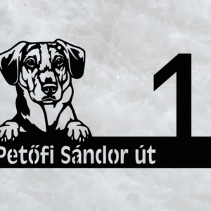 Tacskós házszámtábla