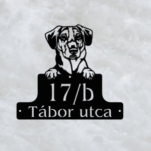 Tacskós házszámtábla