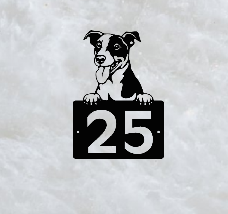 Terrier házszámtábla