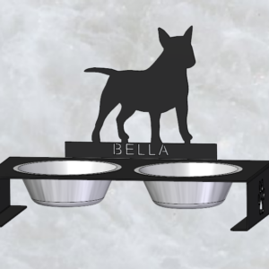 Bullterrier kutyatál tartó