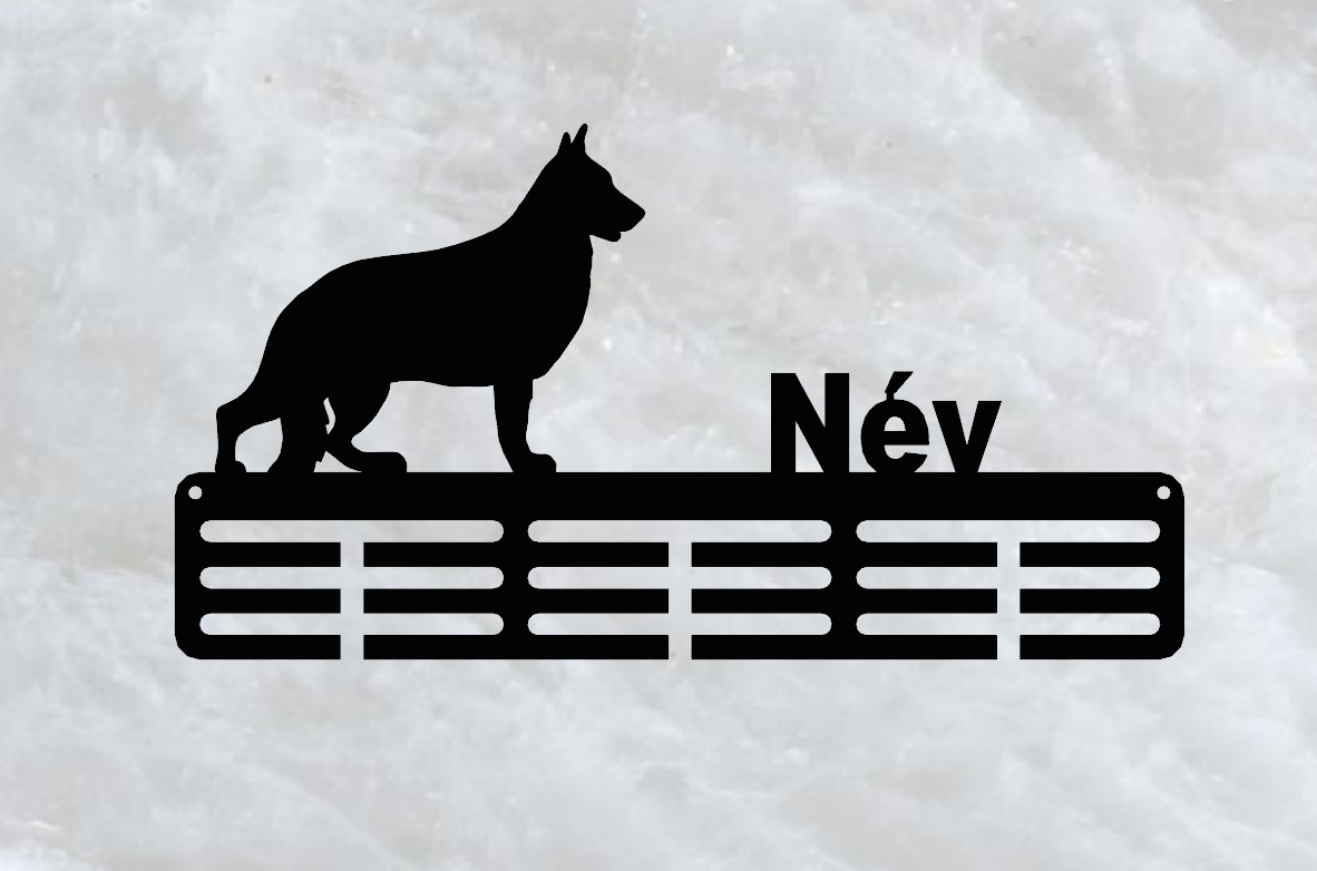 Német juhász éremtartó