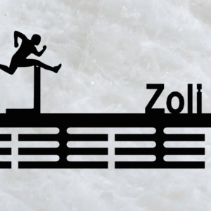 Gátfutás éremtartó