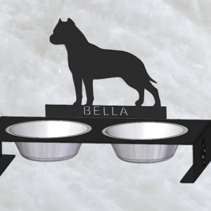 Staffordshire terrier kutyatál tartó