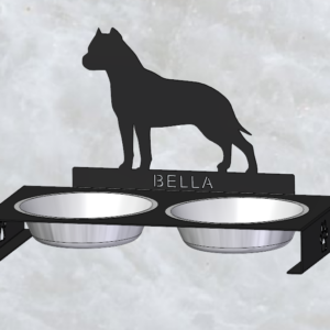 Staffordshire terrier kutyatál tartó - nagy