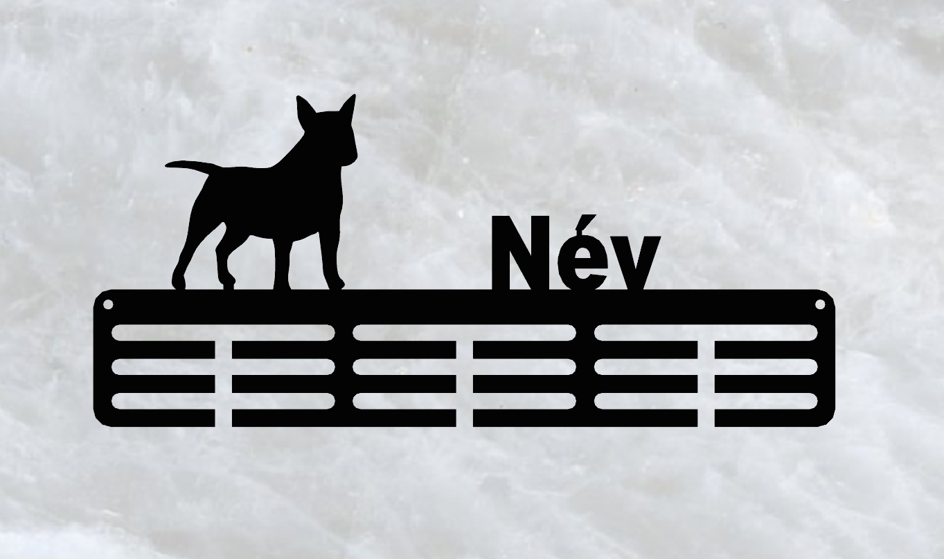 Bullterrier éremtartó