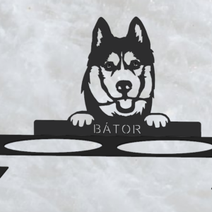 Egyedi etetőtál tartó - husky 2