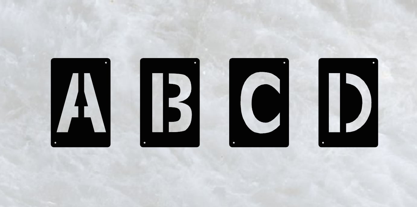 Modern betű - kicsi