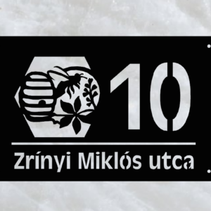 Méhész házszámtábla