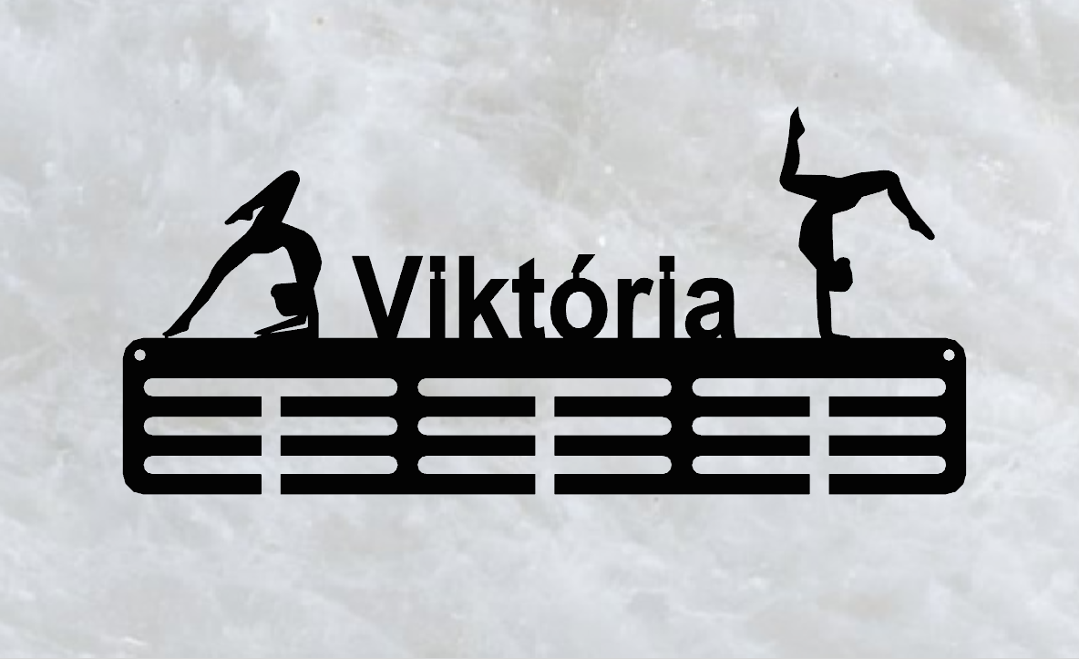 Ritmikus gimnasztika éremtartó